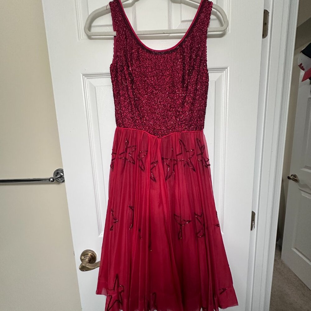 50’s Vintage Beaded Dress Size 0